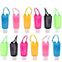 Botellas de viaje de plástico- 12 unidades- 30 ml- a prueba de fugas- contenedor de líquidos con tapas abatibles…
